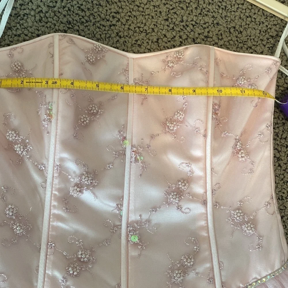 Girls Strapless Pink Party Dress, Size Girl's Medium - Worn One Time in EUC